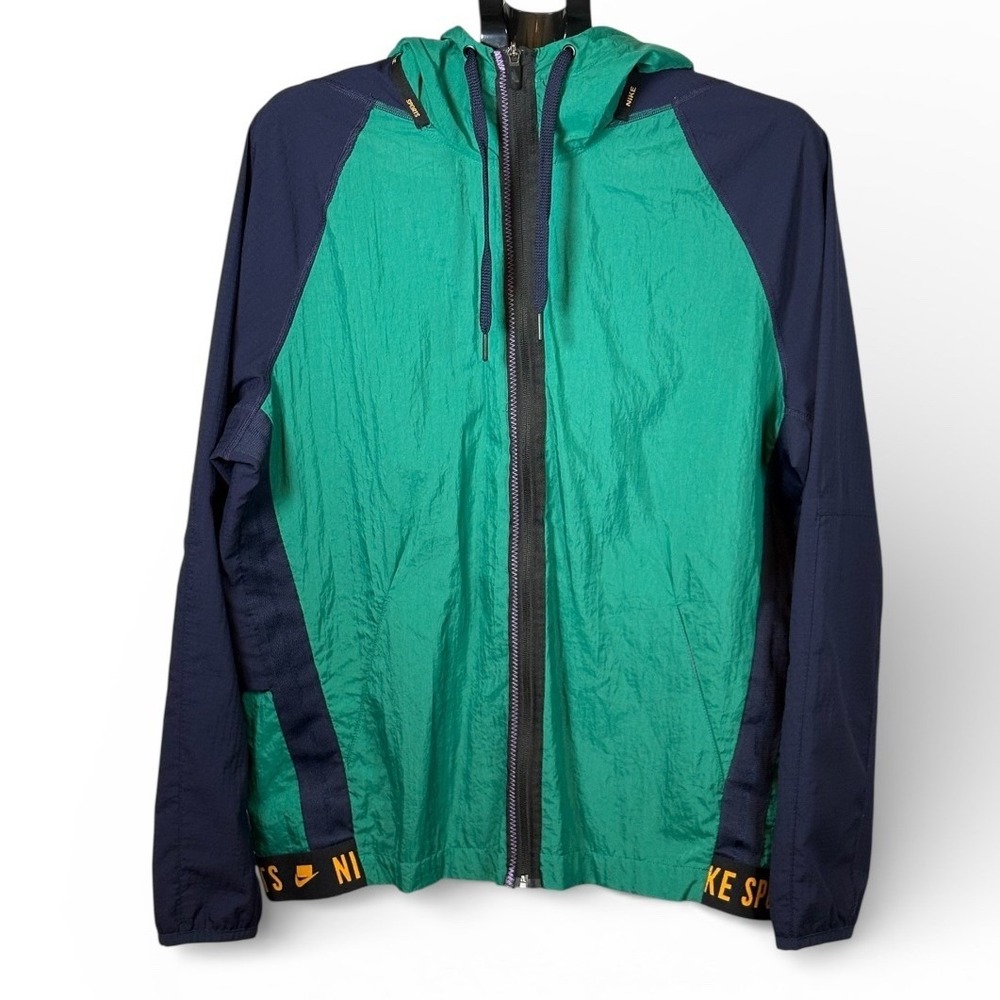 Nike Sportswear Dri-FIT‎ Windbreaker Jacket Green Navy BV3303-340 Mens Large